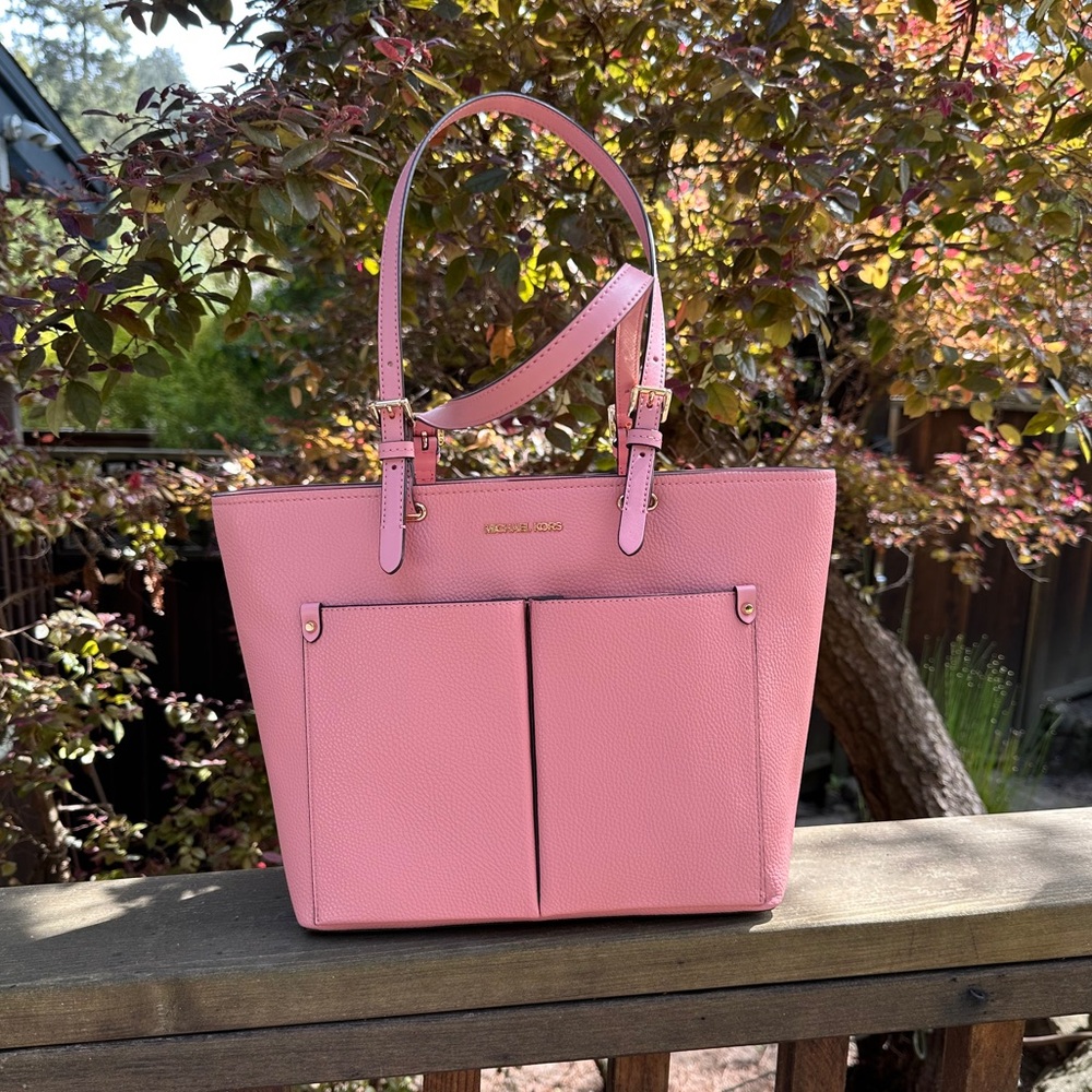 PINK JET SET TRAVEL LARGE Primrose Double Pocket Tote New With Tags (NWT) $498